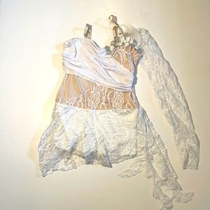 White Lace Dance Costume